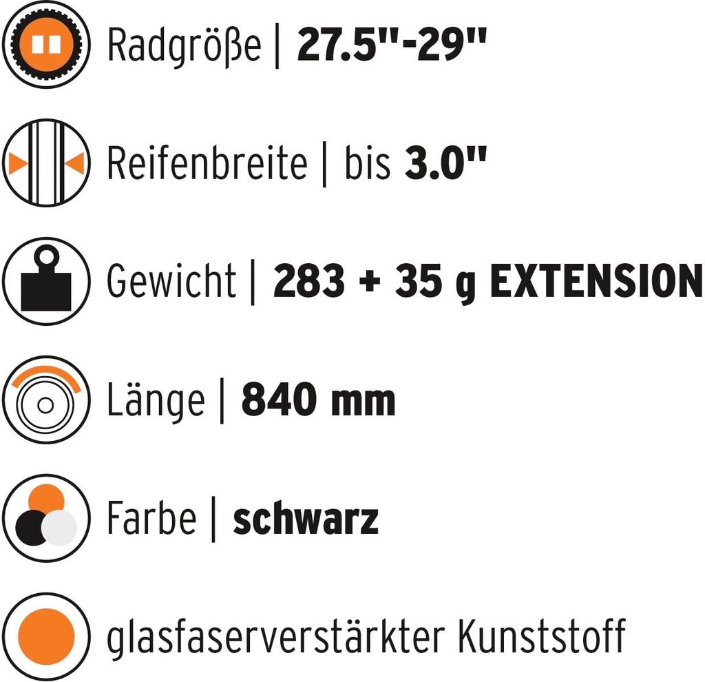 SKS Mudrocker Black 29/28" (622 mm)-27,5" (584 mm) Tylny Zdjęcie produktu 18