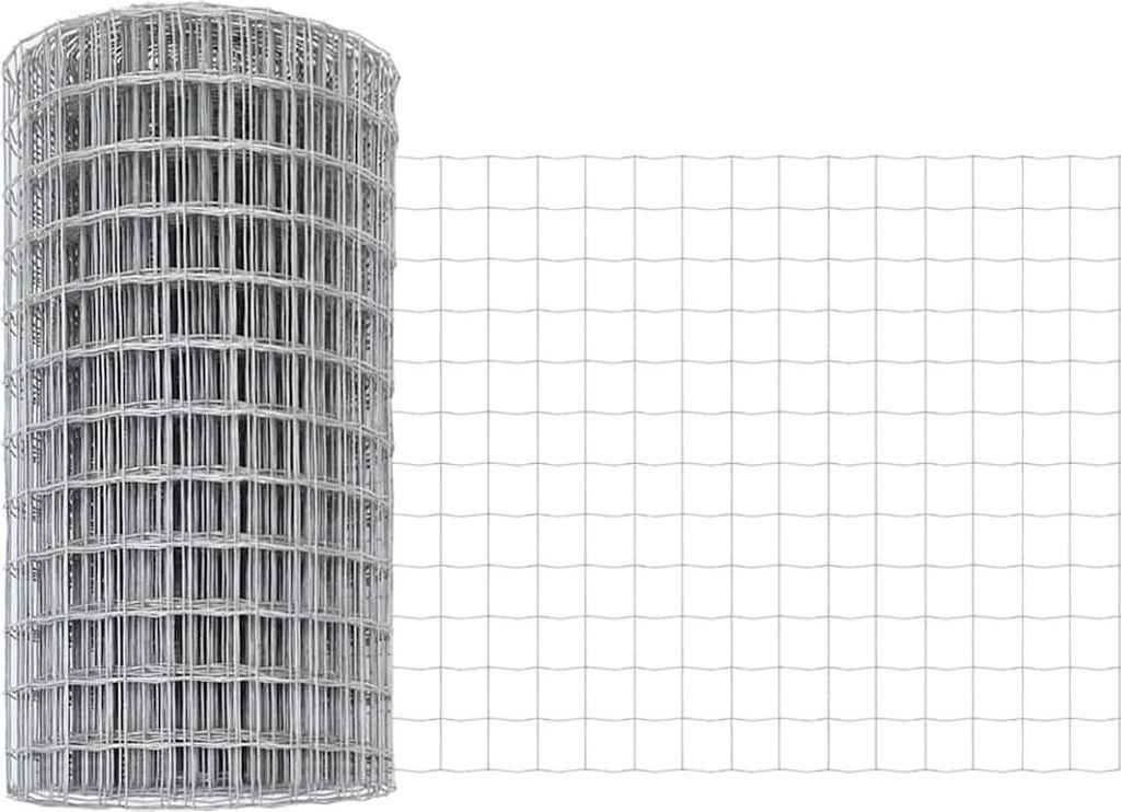 vidaXL Eurozaun 0,4 x 10 m PVC-beschichtetes Eisen