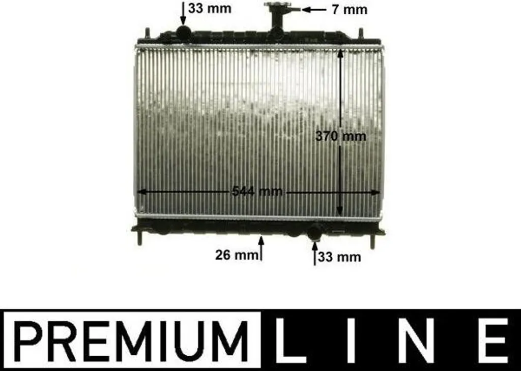 Remplacer votre radiateur Kia Rio 1.5 CRDi 05- - Pièce neuve adaptable