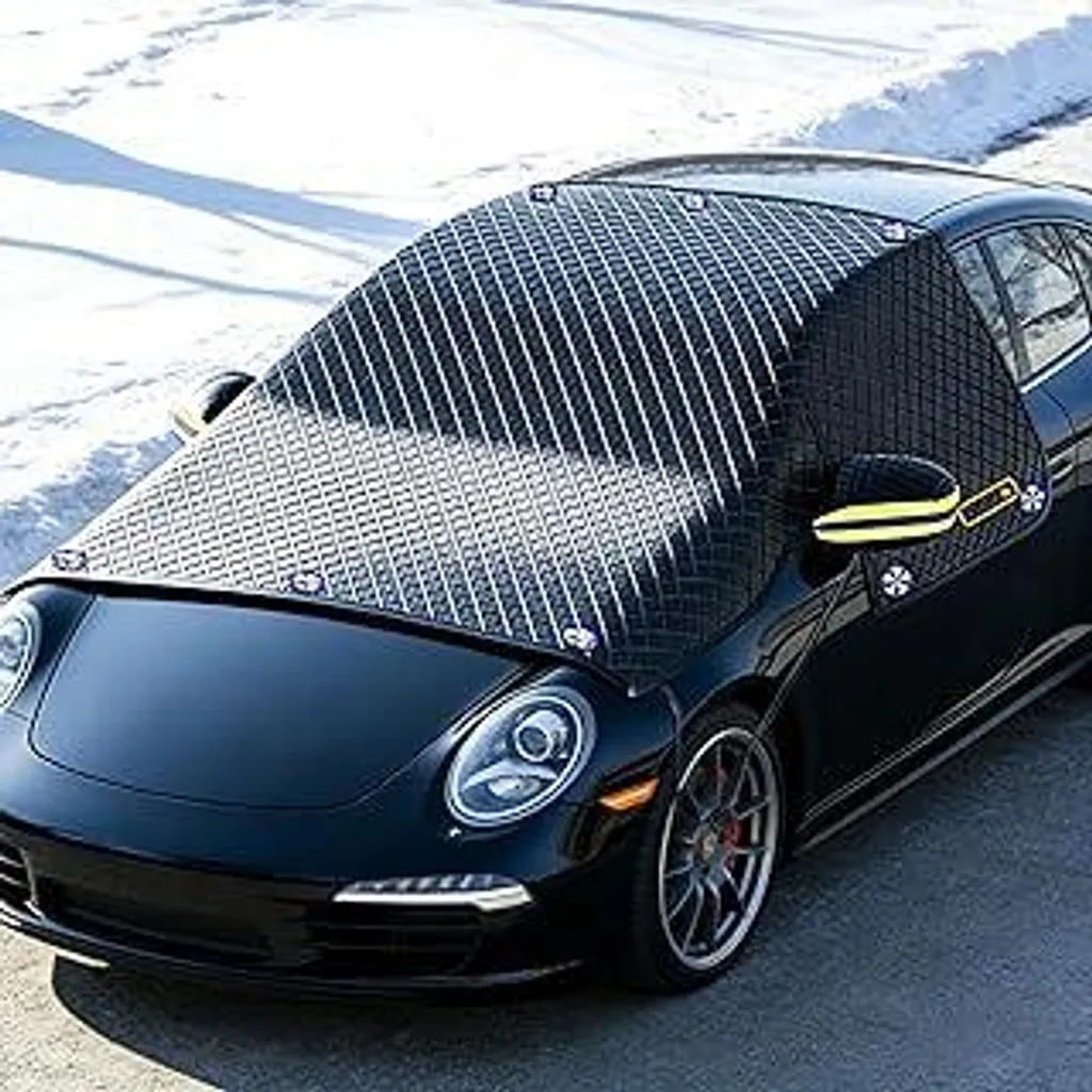 Copertura parabrezza Maxee invernale, copertura parabrezza auto 10 magneti, copertura maniglie porte, copertura finestrini copertura auto parabrezza per la neve - Nuovo