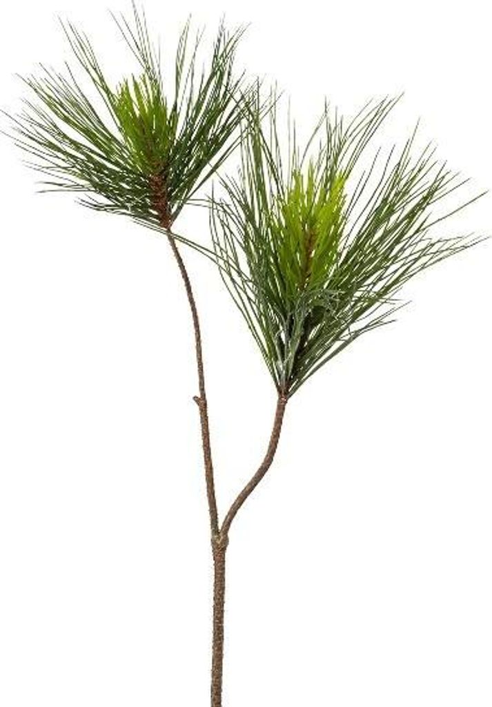 artplants.de Künstlicher Zweig Bergkiefer TRALKA, grün, 75cm - Deko Kiefernzweig