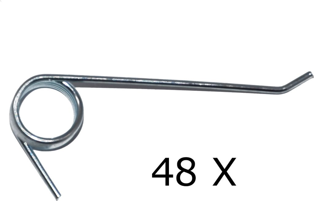 48 X Feder für EINHELL RG-SA 1433 / BG-SA 123 / ERL 500 Vertikutierer Lüfterwalze