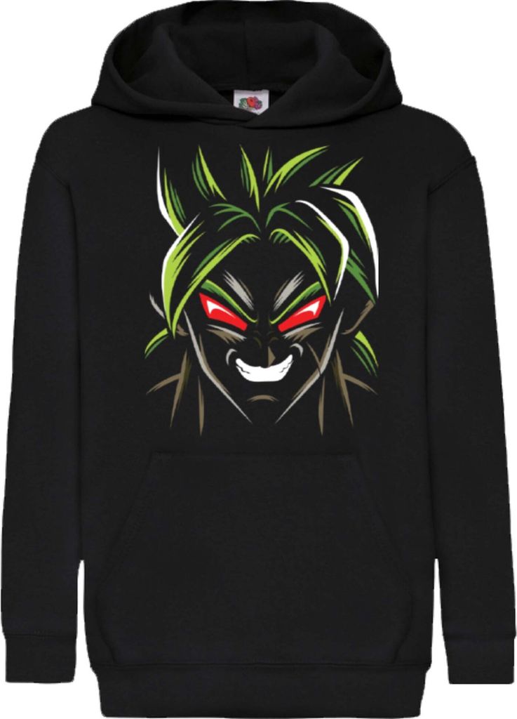 Kinder Kapuzenpullover Dragon Anime Manga Ball Z Broly 11, 9-11 Jahr - 140 / Schwarz
