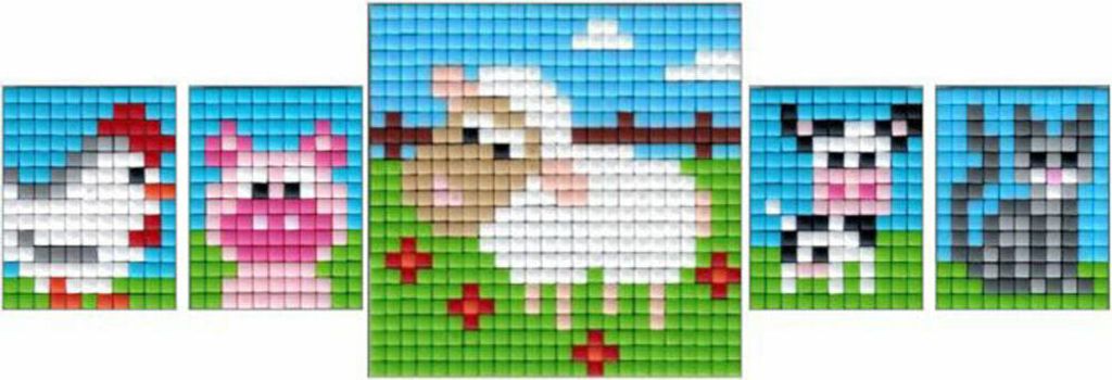 Pracht Creative Hobby Pixel Craft Set 18 Pollo, Maiale, Immagine del prodotto 