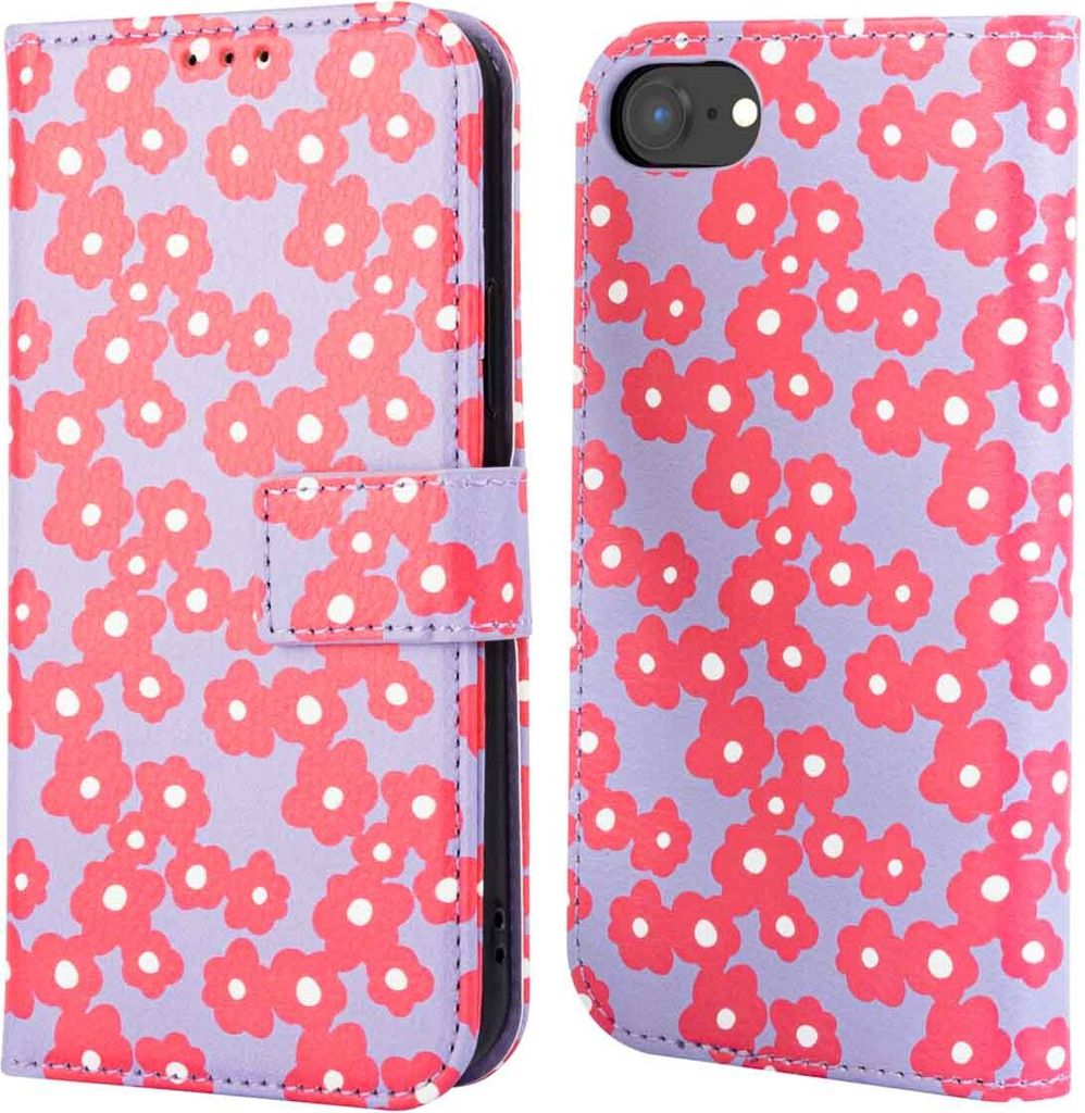 imoshion Design Klapphülle iPhone 16e - Dusty Rose Blossoms
