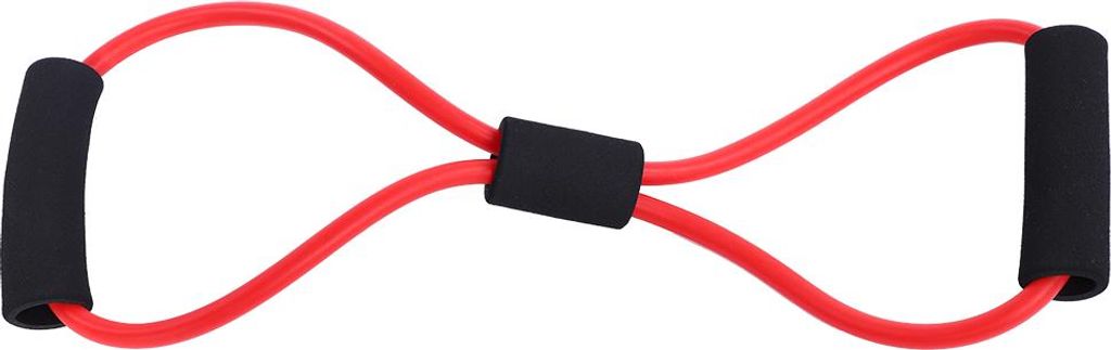 Widerstand Stretch Gummi -Band -Trainingsseilrohr -Training Fitness -Übung für Yoga Fitness (Rot)