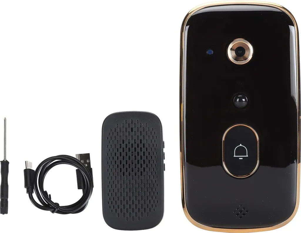Sonnette Vidéo Intelligente WiFi avec Talkie-Walkie et Vision Nocturne
