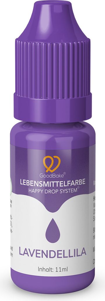 GoodBake Lebensmittelfarbe Lila, hochergiebig, zuckerfrei, vegan, zum Backen