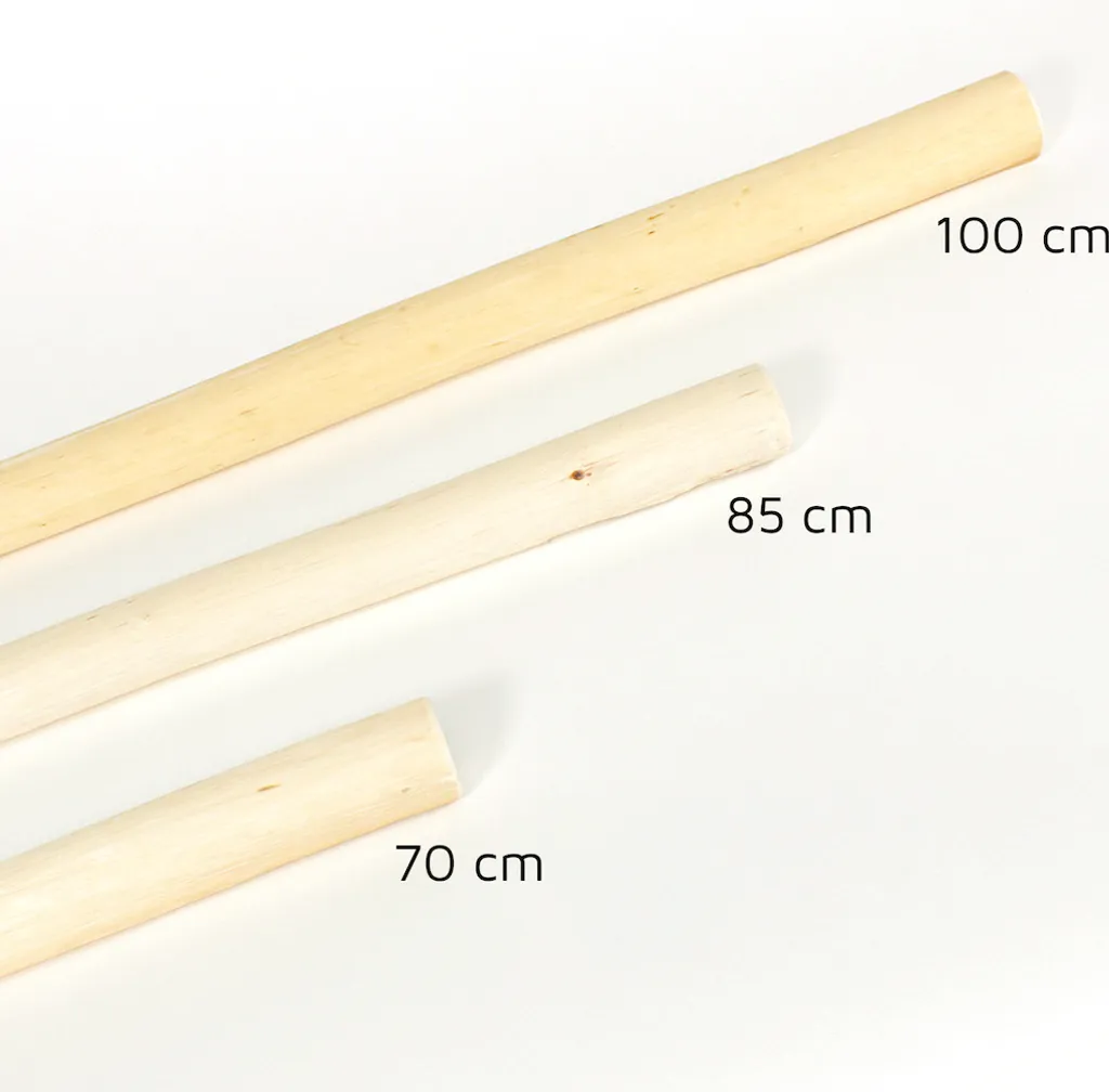 Appendiabiti Sospeso Legno Herbeschick Naturbursche 85cm Corda Nera - 4