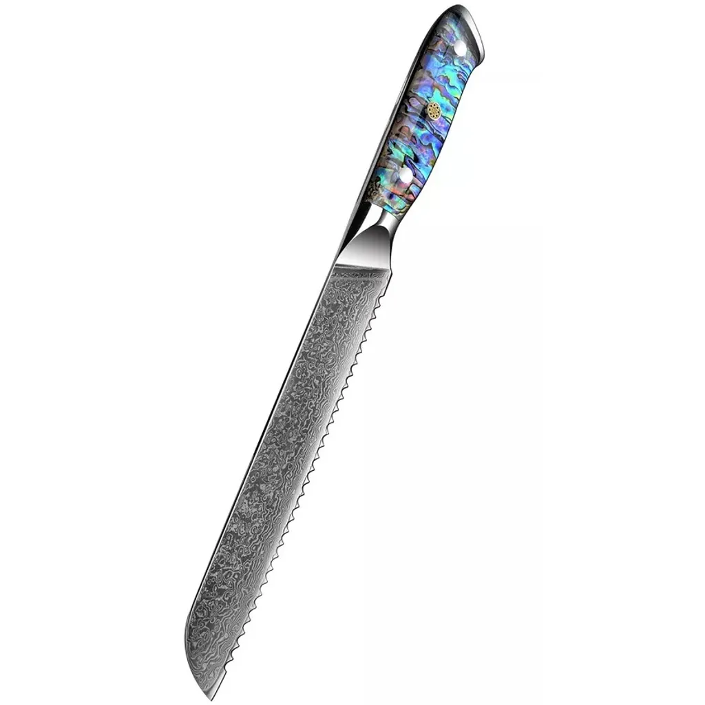 Ičihara KP21789: Coltello Pane in Acciaio Damasco e Design Unico