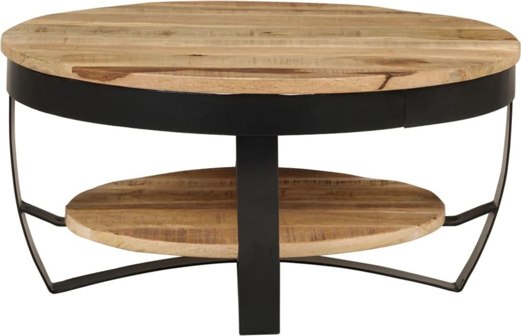 vidaXL Couchtisch Raues Massives Mangoholz 65x32 cm Produktbild 8