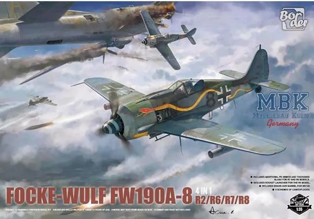 Maquette Border Model BF-009 Focke-Wulf Fw 190A-8 R2/R6/R7/R8 échelle 1/35
