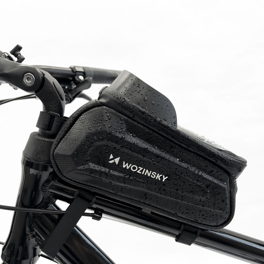 WOZINSKY Fahrradhandytasche - Wasserdicht, Für Oberrohr, Bis 6,5 Zoll Smartphones