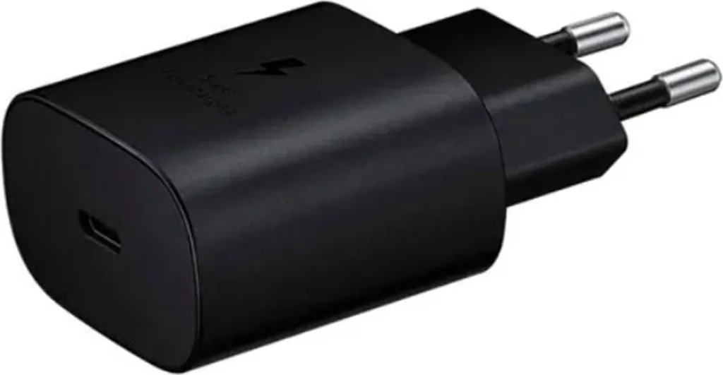 Caricatore USB C 25W Nero per Samsung Note 20 - Design Compatto PD
