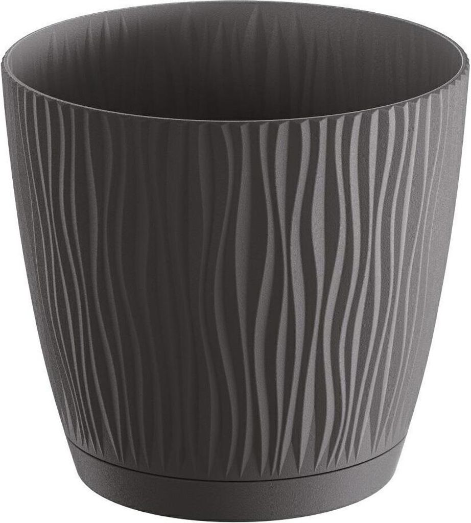 Kvetináč Plastový 13Cm Sandy P - Antracit Obrázok produktu 