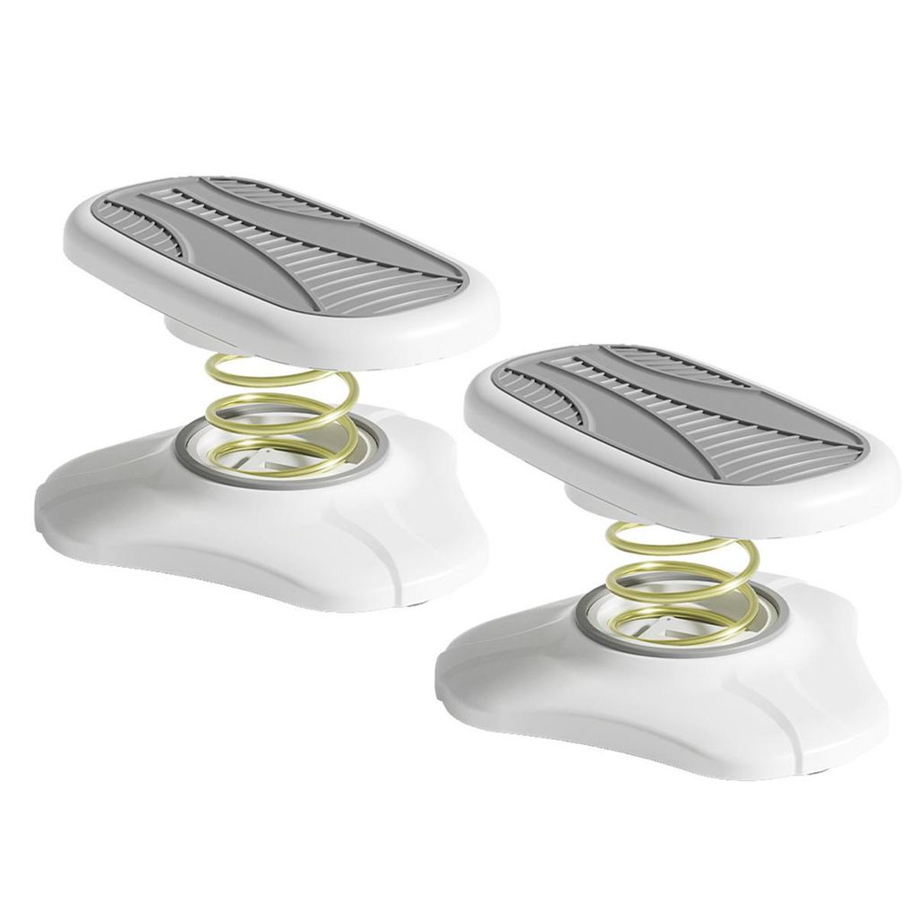 2er Set Multifunktions-Fußstütze & Toilettenhocker,Ergonomischer Hocker für Büro & Badezimmer, Höhenverstellbar mit Feder-Design, Rutschfest &...