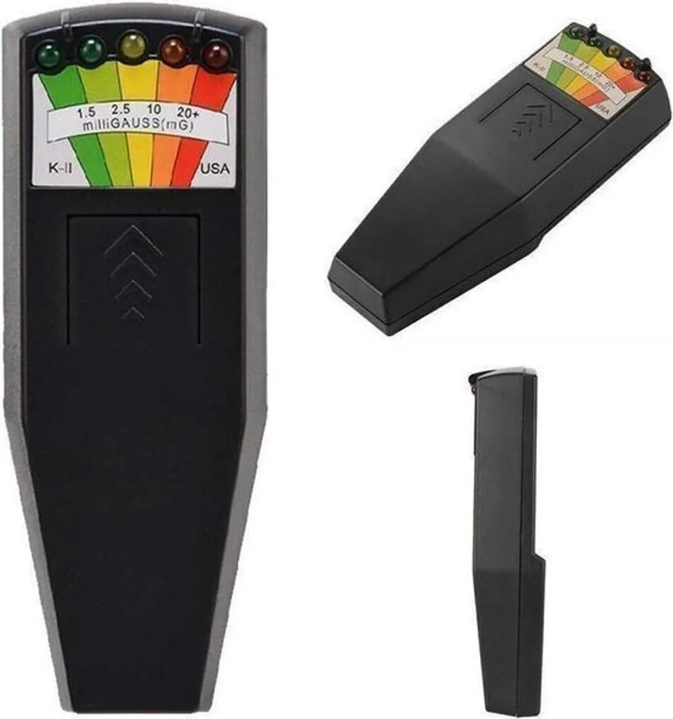 Détecteur de Champ Électromagnétique K2 - Appareil de Mesure EMF Noir