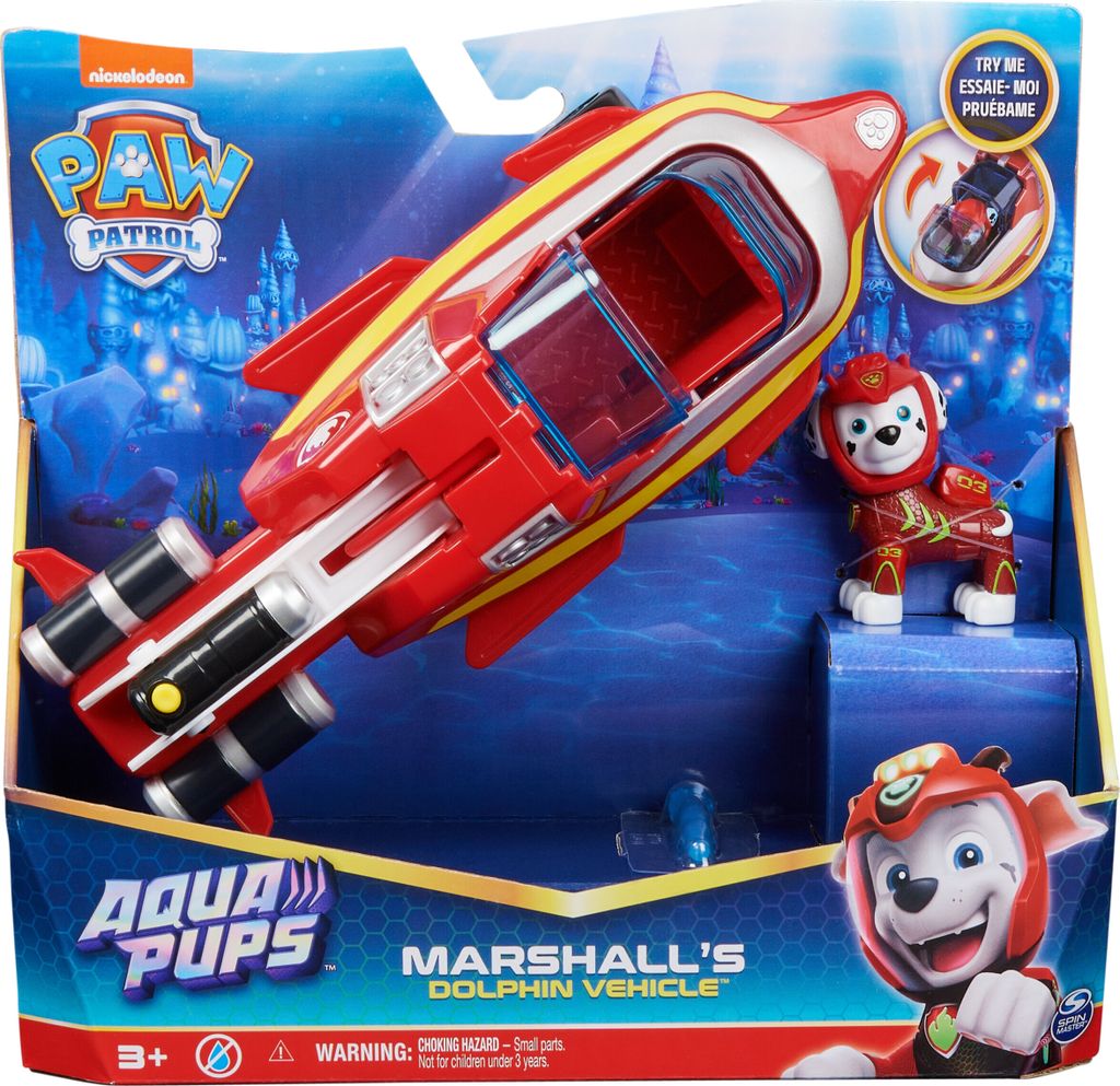 Paw Patrol Aqua Vozidla S Figurkou Marshall Obrázek produktu 