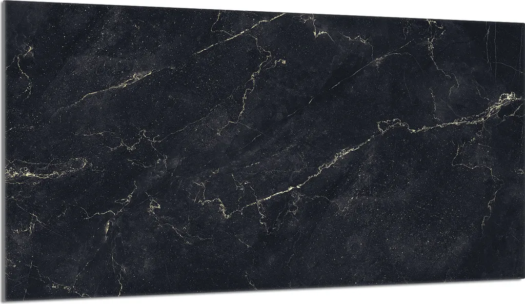 Copri Piano Cottura Vetro Marmo Nero 90x52 cm Paraschizzi Cucina