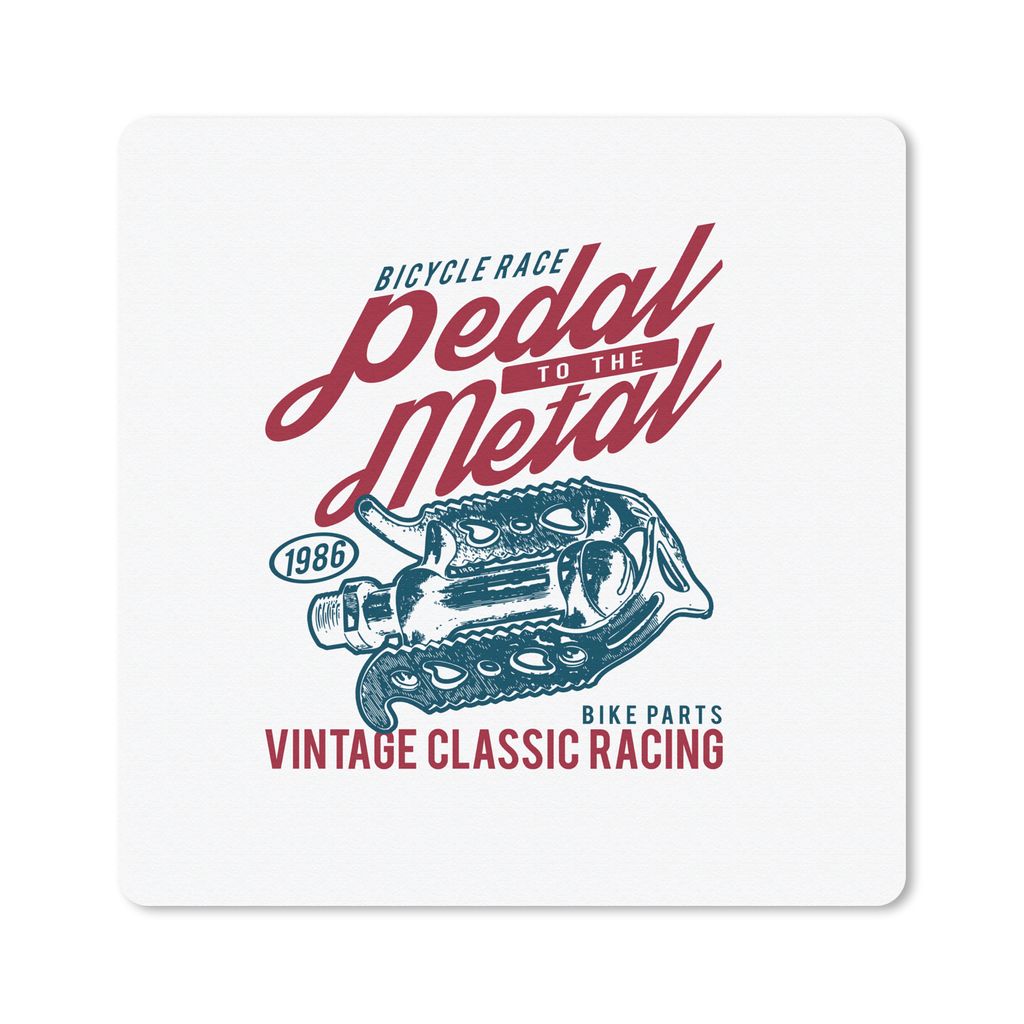 MuchoWow Mauspad Mousepad Fahrradpedale - Retro - Angebot 30x30 cm - Mousepads - Maus Mat - Pad - Mausunterlage - Gaming
