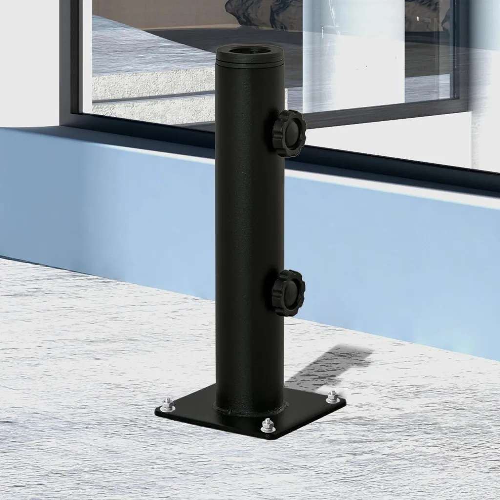 Support de parasol fixe pour terrasse bétonnée - Ajustable 48 mm