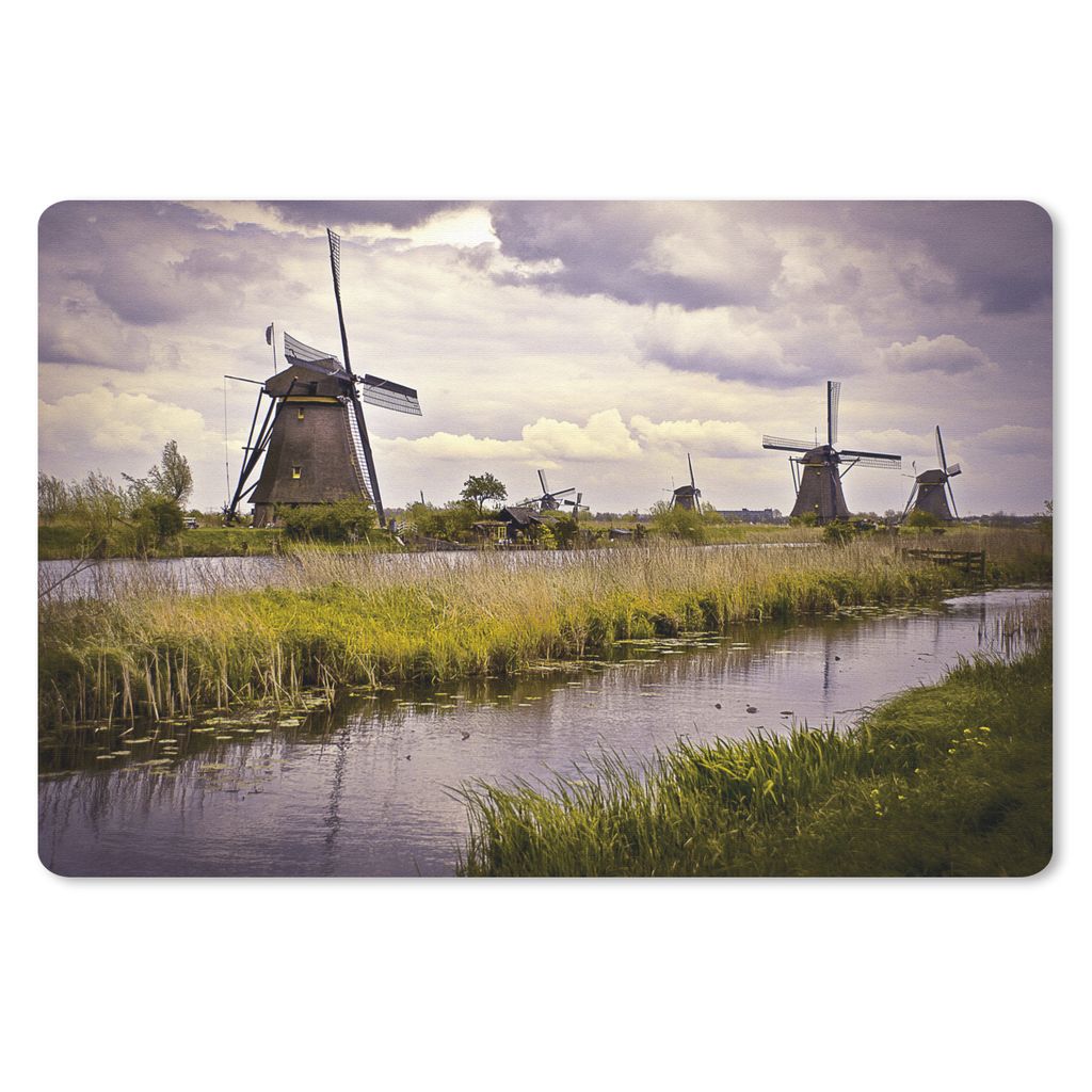 MuchoWow Mauspad Mousepad Mühle - Niederlande - Wasser 27x18 cm - Mousepads - Maus Mat - Pad - Mausunterlage - Büroartikel - Desk Matten