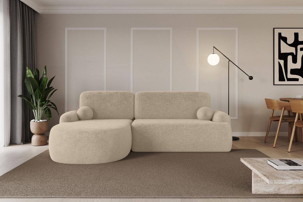 ALTDECOR Ecksofa mit Schlaffunktion und Bettkasten Corner Sofa Bett Eckcouch Couch L-Form Schlafcouch Ausziehbar Wohnlandschaft Schlafsofa Cauchsof...