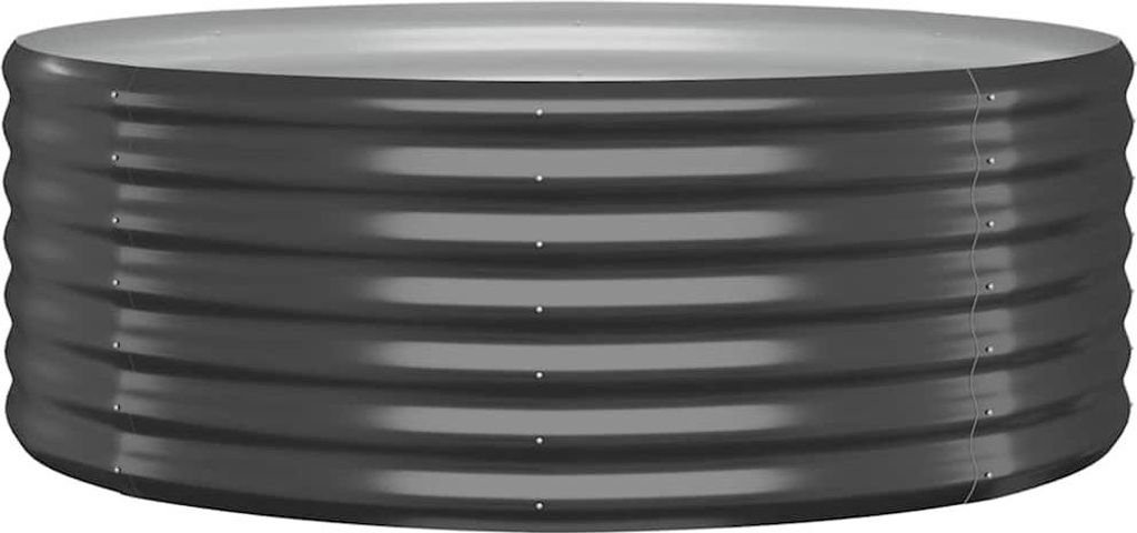 vidaXL Zvýšené lôžko Pozinkovaná oceľ 100x100x36 cm Obrázok produktu 