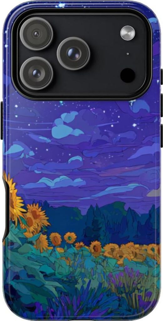 Sternenklare Sonnenblumenwiese – Hülle Kompatibel mit iPhone 17 Pro