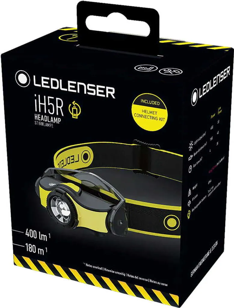 Lampe frontale LED LENSER IH5R 400lm avec focus variable et tête pivot - 7