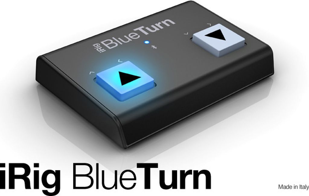 IK Multimedia IP-IRIG-BTURN-IN iRig BlueTurn, Schwarz/Weiß