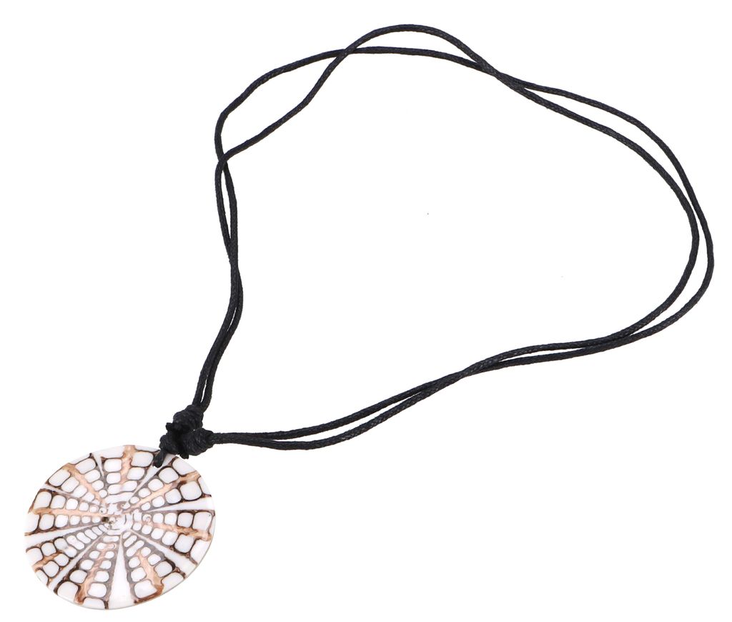 Ethno Kette, Surferkette mit Muscheleinlage, Boho Kette - Produktbild 