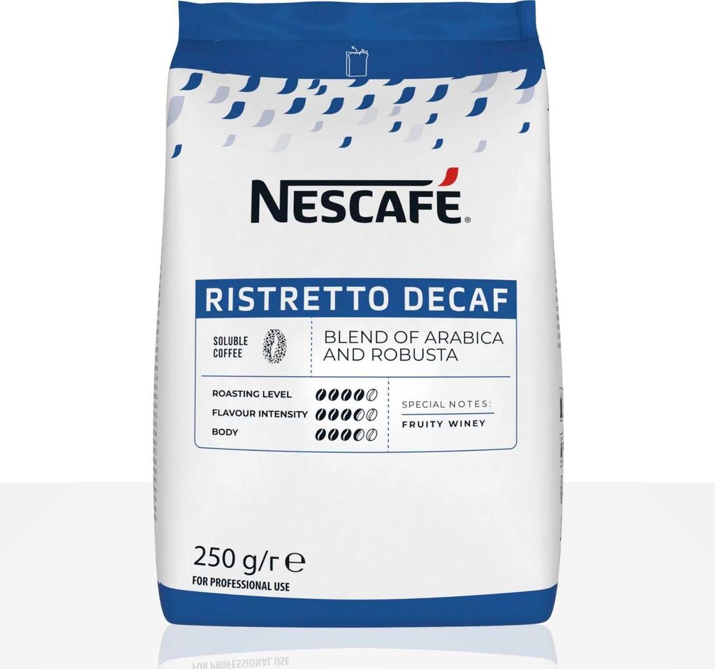 Nestle Nescafe Ristretto Decaf 250g Instant-Kaffee entkoffeiniert, löslich koffeinfrei
