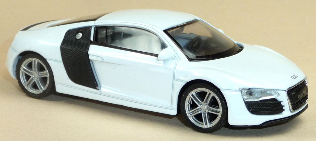 Audi R8 V10 Sportwagen Sammlermodell ca. 1:38 = 11,5 cm Produktbild 