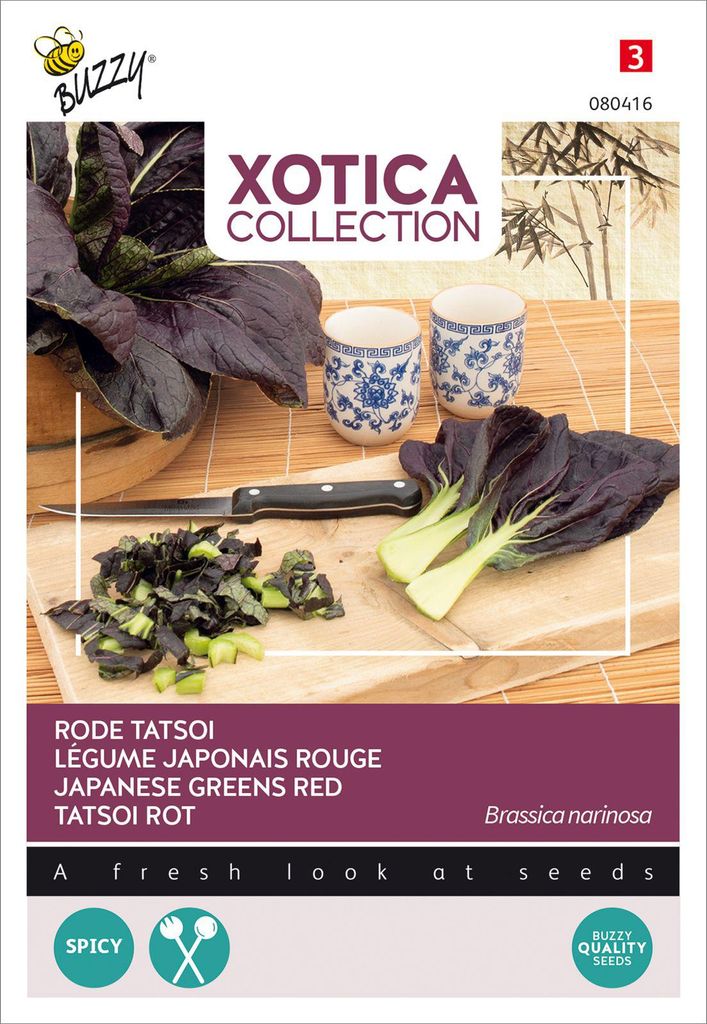 Buzzy Xotica Tatsoi Rot Samen - Ca. 1 gr | Buzzy_080416