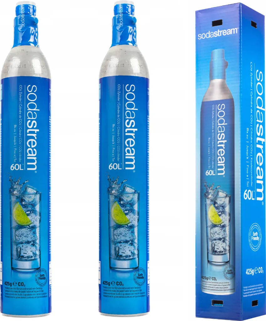 Cartuccia di CO2 SodaStream per macchina per acqua frizzante 2 pezzi