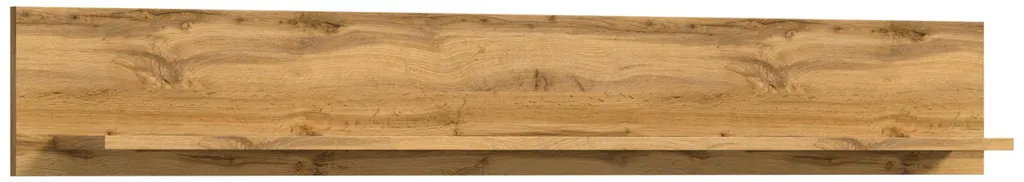 Étagère murale Jam gain de place 140cm, meuble suspendu chêne pour salon