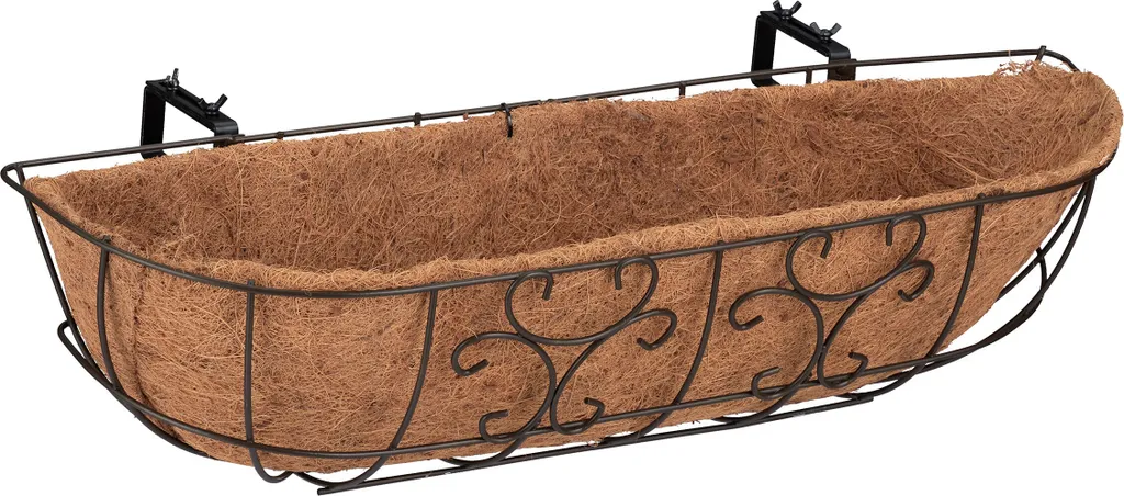 Bac à fleurs pour balcon sans perçage pour éviter les chutes lot de 3 - 8