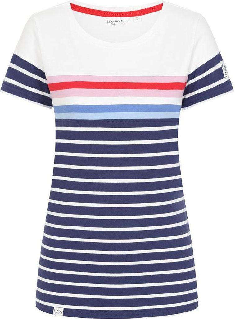 Lazy Jacks - Oberteil für Damen, Bretonisch LJ264 (S) (Saphir)