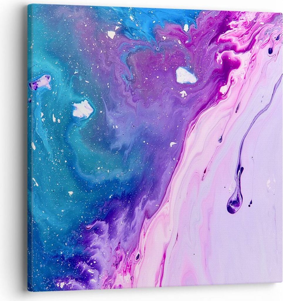 Bild auf Leinwand - Leinwandbild - Abstraktion modern - 40x40cm - Wand Bild - Wanddeko - Wandbilder - Leinwanddruck - Bilder - Kunstdruck - Wanddek...