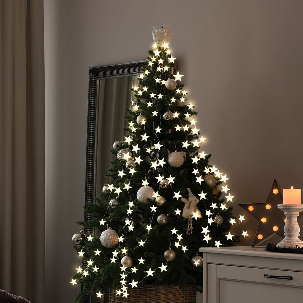 LED Lichterketten, Weihnachtsdeko, verschiedene Designs, Batterie