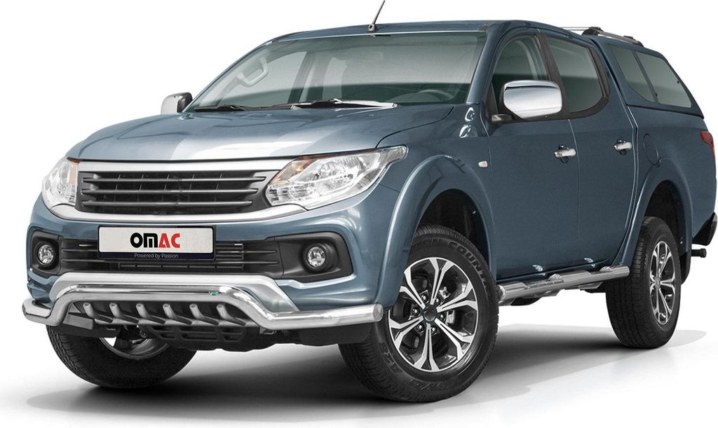 Frontschutzbügel Frontbügel für Fiat Fullback 2016-2021 mit ABE Stahl Silber