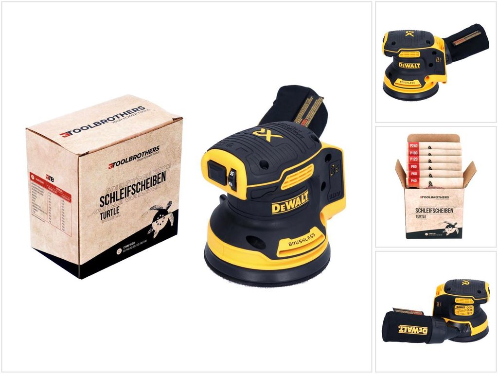 Levigatrice rotorbitale a batteria DeWalt DCW 210 N 18 V Immagine del prodotto 