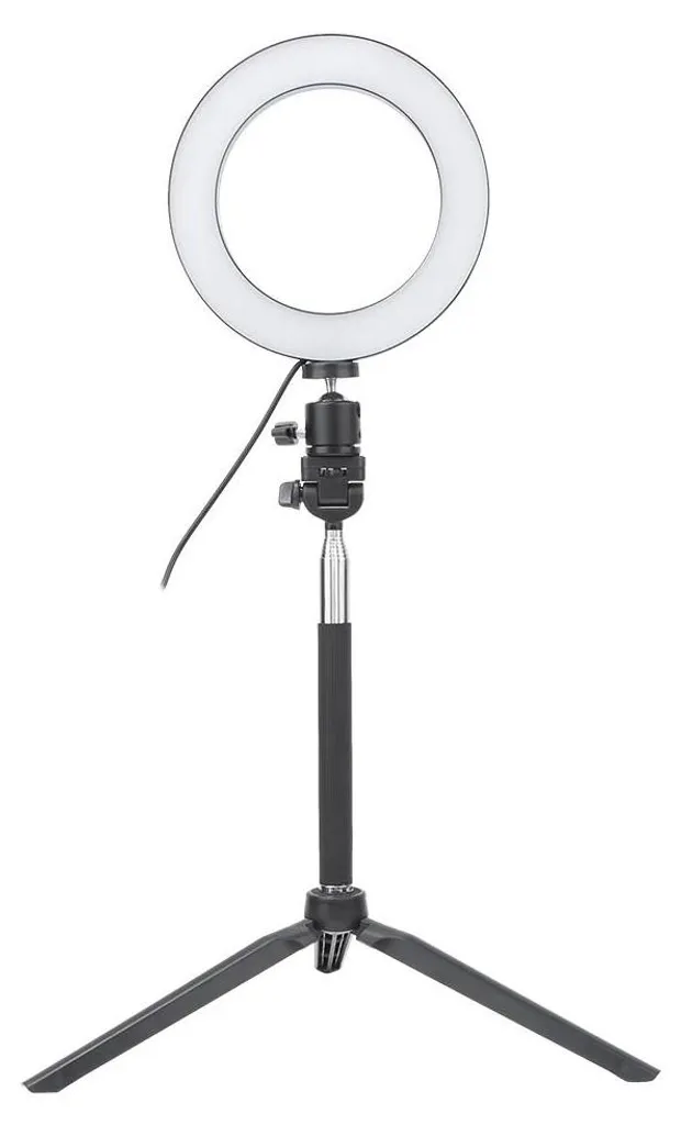 Lampe LED Selfie 15cm pour Vlogging et Streaming avec Trépied Complet