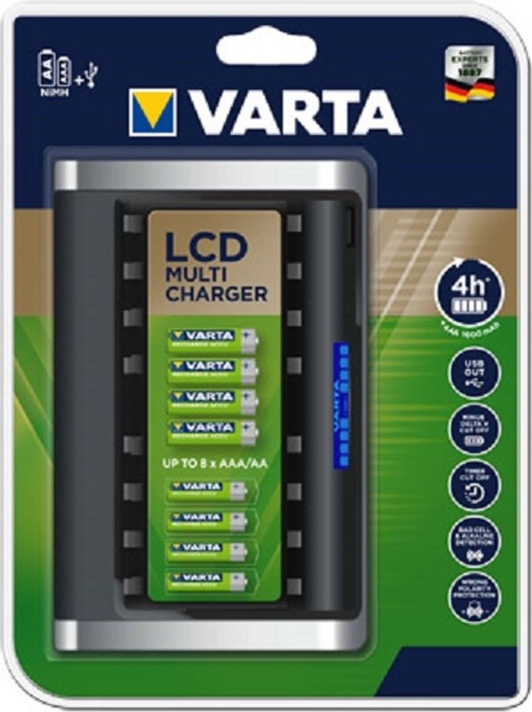 Varta LCD Multi Charger+, Nikel-Metal Hydrid (nimh), Skrat, Obrázok produktu 