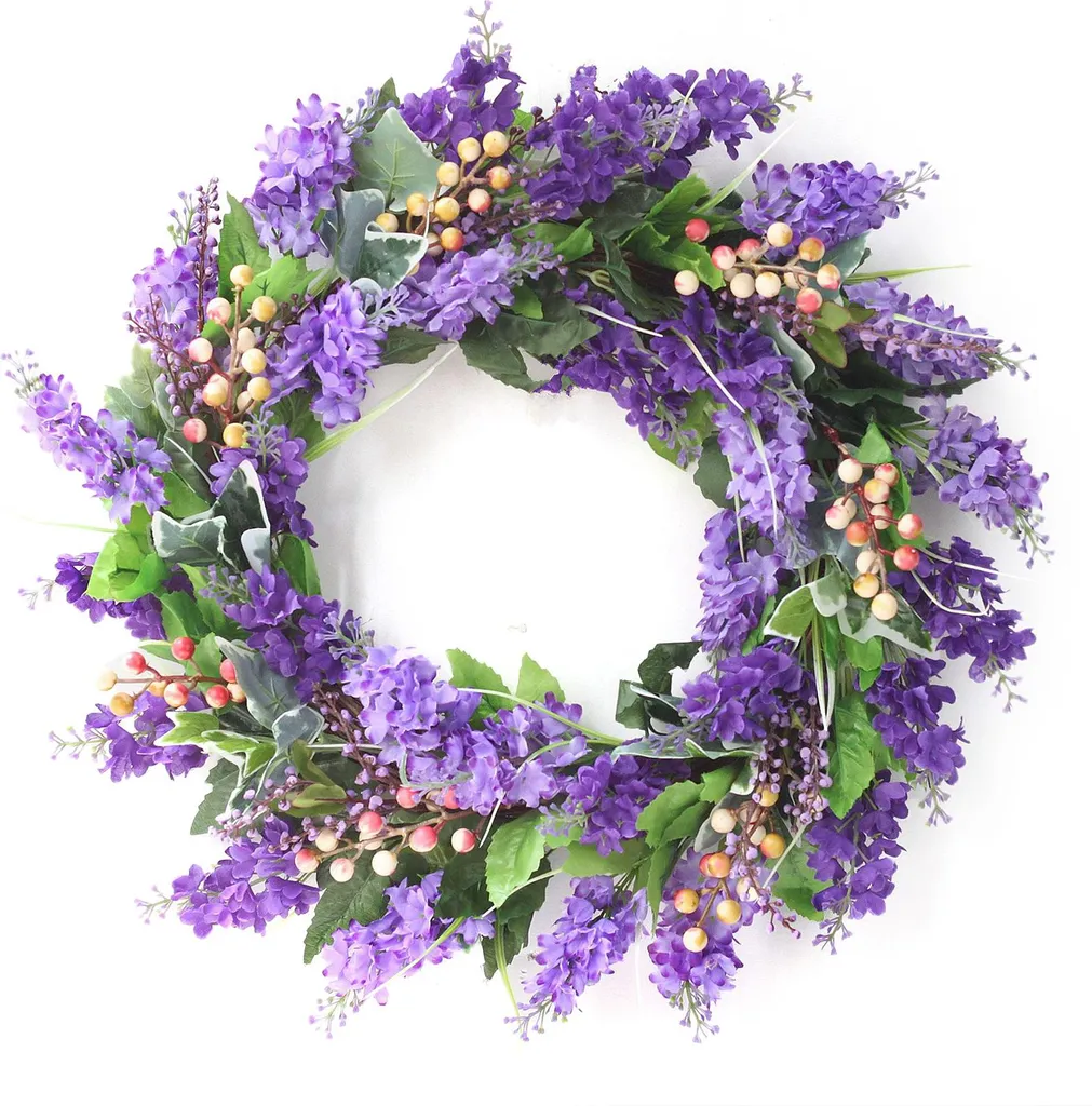 Couronne de Lavande Artificielle Durable : Fini les Fleurs qui Fânent !