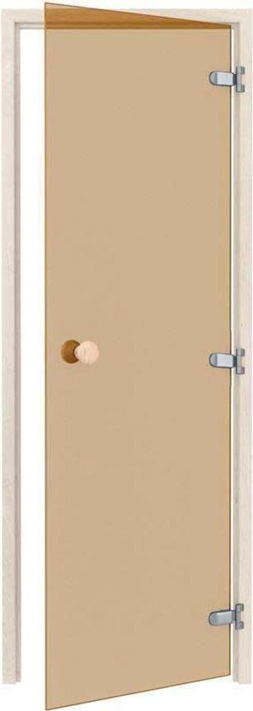 Saunatür Classic - Espe / Glas Bronze / 80 x 200