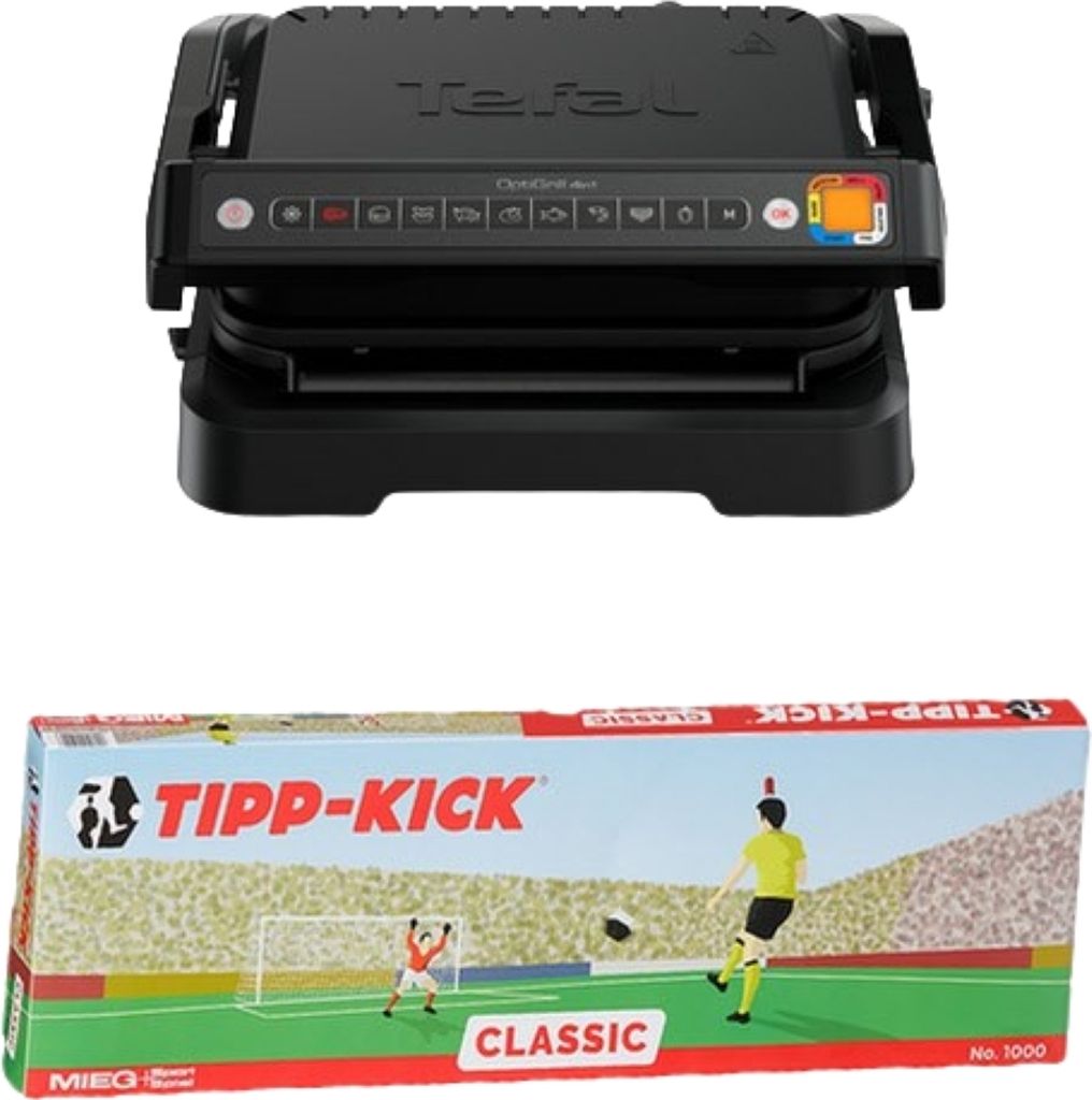 Tefal GC7748 OptiGrill - Kontaktný gril a hra Tipp Kick - Obrázok produktu 