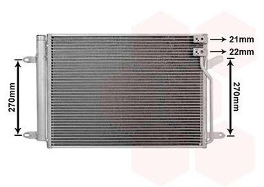 VAN WEZEL 58015717 Kondensator Klimaanlage Klimakondensator für VW Beetle Schrägheck (5C1, 5C2) +Trockner
