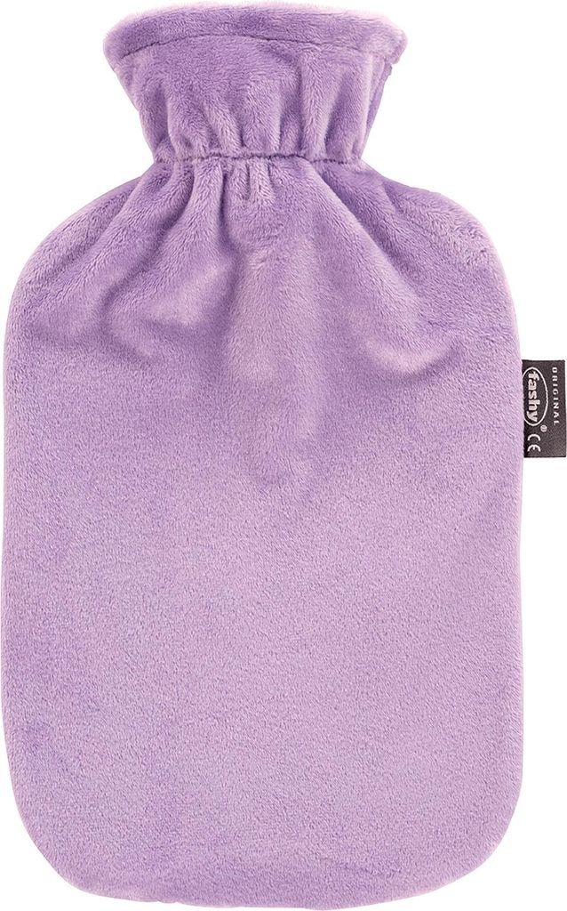 FASHY Wärmflasche mit Flauschbezug 2l flieder